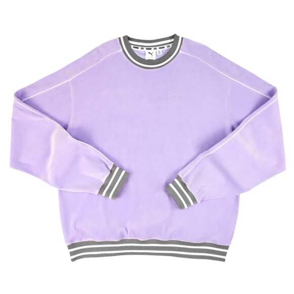 Puma x TMC Velour Crewneck Purple Men’s Size 3XL Nipsey Hussle Way Peoples Champ - Picture 2 of 8